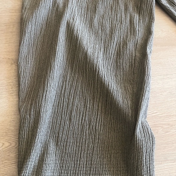 ZARA Women’s brown/grayish Texture  Wide Trouser Size Medium - Picture 11 of 15